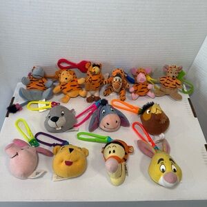 Vintage McDonalds Disney Winnie The Pooh Character Keychain Set